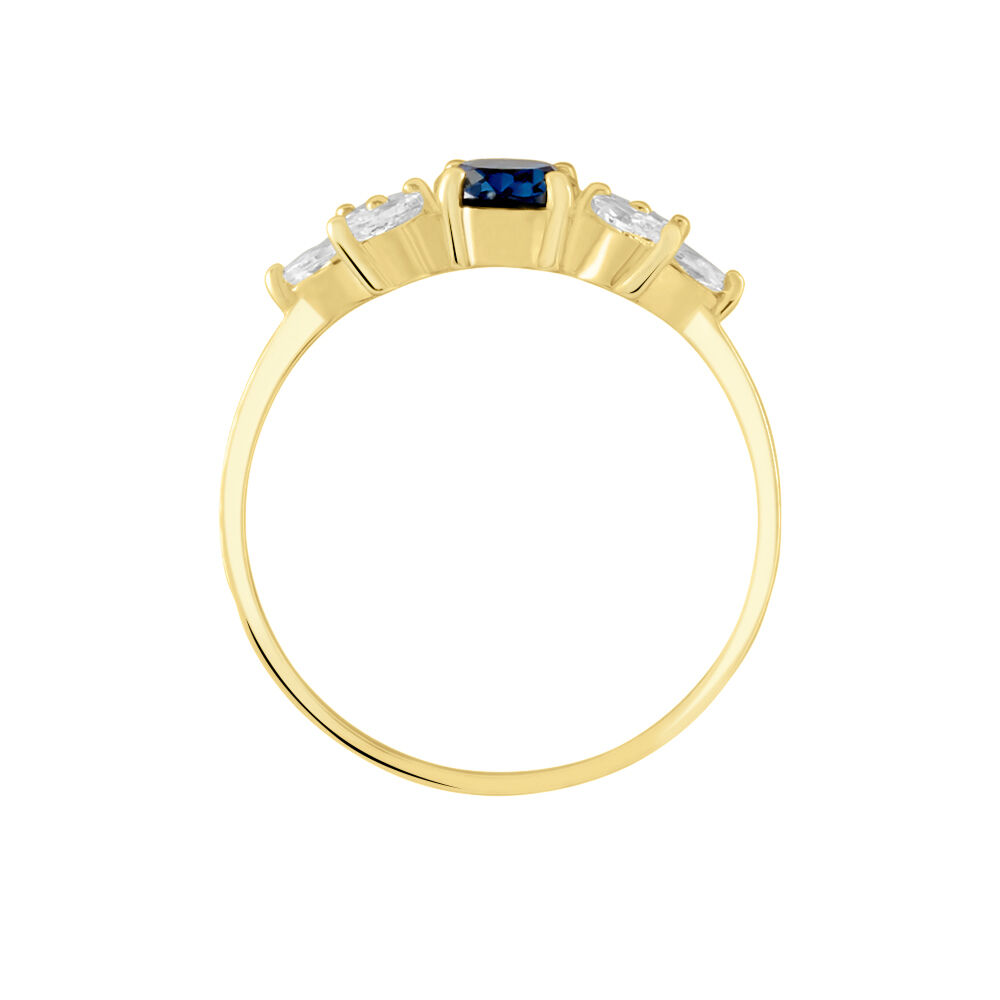Bague Or Blanc Dayron Topaze Oxydes De Zirconium - Bagues pierres fines Femme | Marc Orian