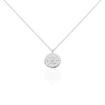 Collier Dhyana Argent Blanc Oxyde De Zirconium - Colliers avec pierres Femme | Marc Orian