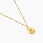 Collier Amale Acier Jaune Oxyde De Zirconium - Colliers avec pierres Femme | Marc Orian