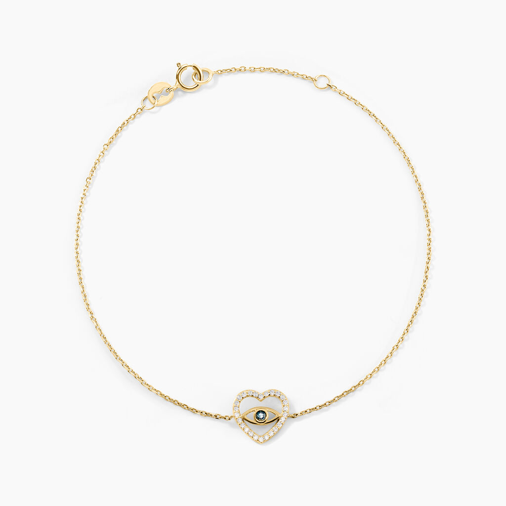 Bracelet Katriona Or Jaune Topaze Oxyde De Zirconium - Bracelets chaînes Femme | Marc Orian