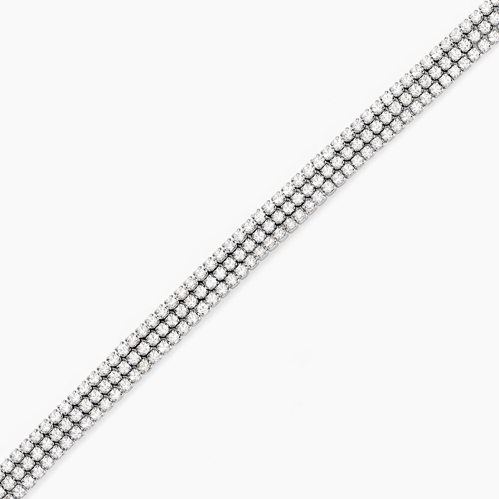 Collier Serenna Argent Blanc Oxyde De Zirconium - Bracelets chaînes Femme | Marc Orian