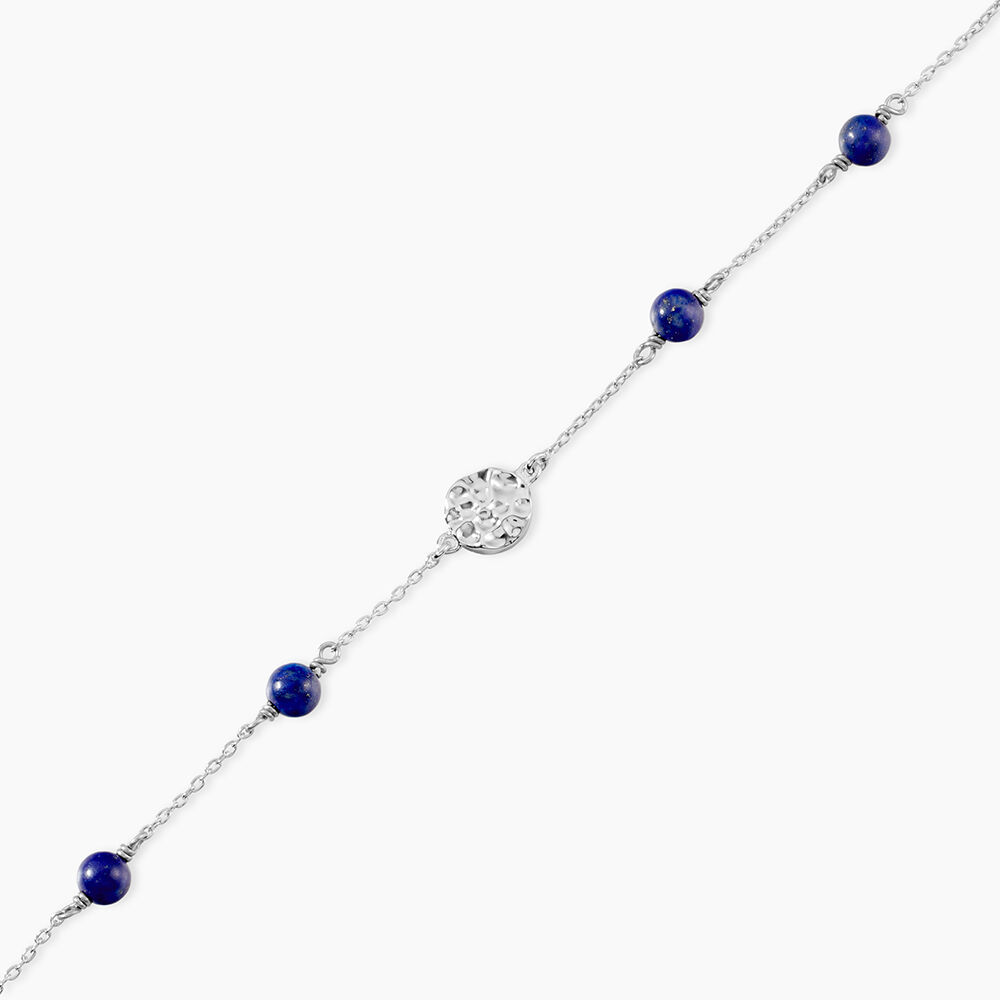 Bracelet Argent Kutrun Lapis Lazuli - Bracelets Medailles Femme | Marc Orian