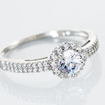 Bague Solitaire Fathima Or Blanc Oxyde De Zirconium - Solitaires Femme | Marc Orian