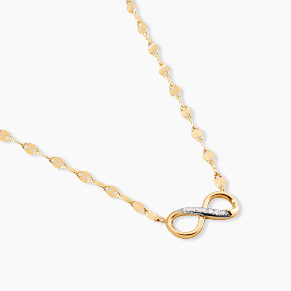 Collier Or Jaune Abegail Diamants - Colliers avec pierres Femme | Marc Orian