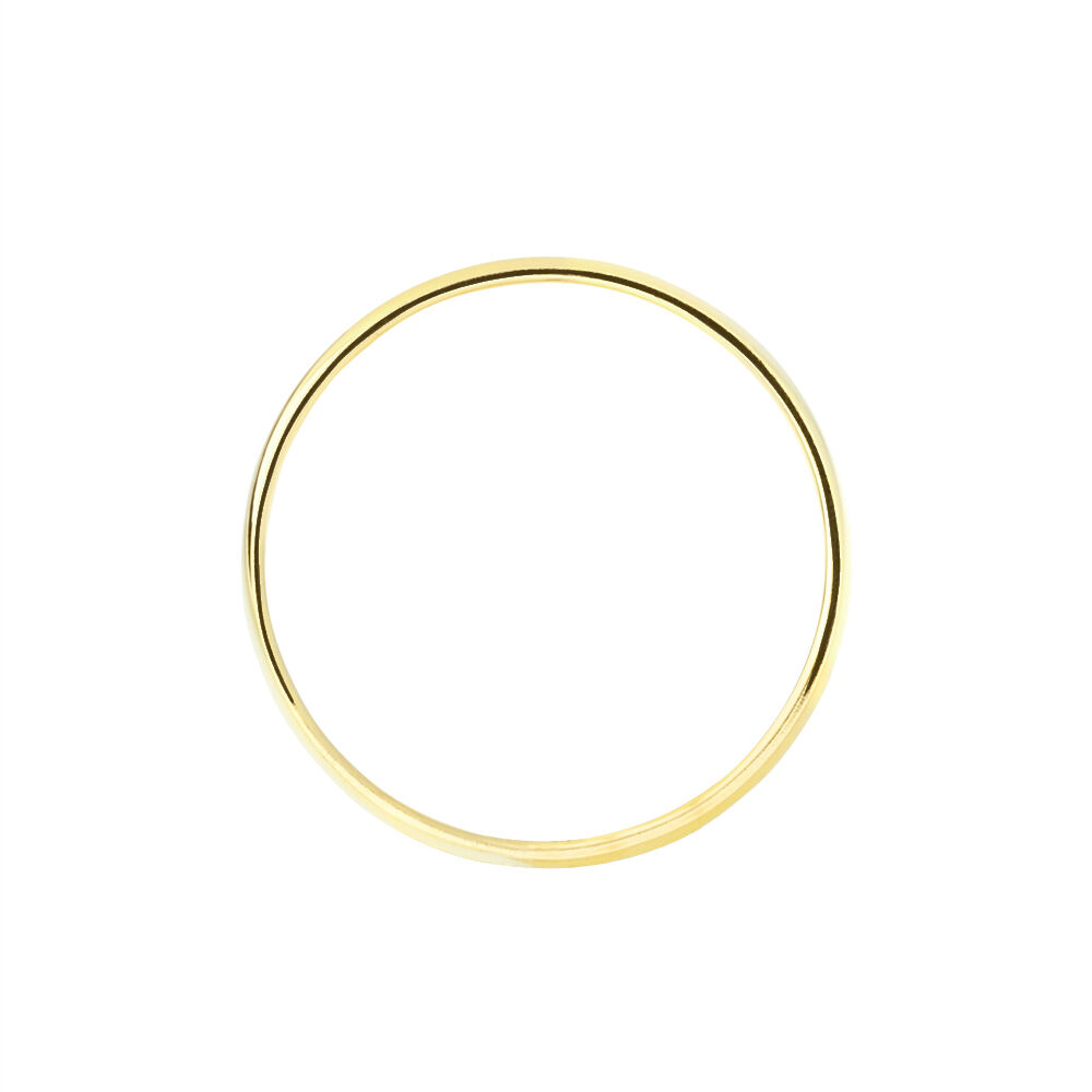 Alliance Igor Demi Jonc Or Jaune - Alliances personnalis&eacute;es Famille | Marc Orian