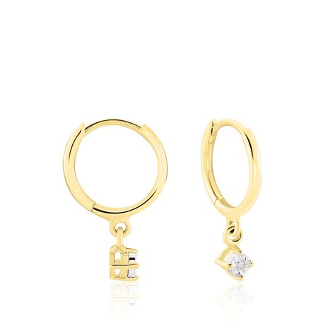 Créoles Racquel Or Jaune Diamant - Créoles Femme | Marc Orian