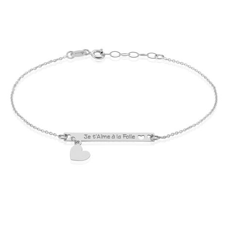 Bracelet Karelle Argent Blanc - Bracelets chaînes Femme | Marc Orian