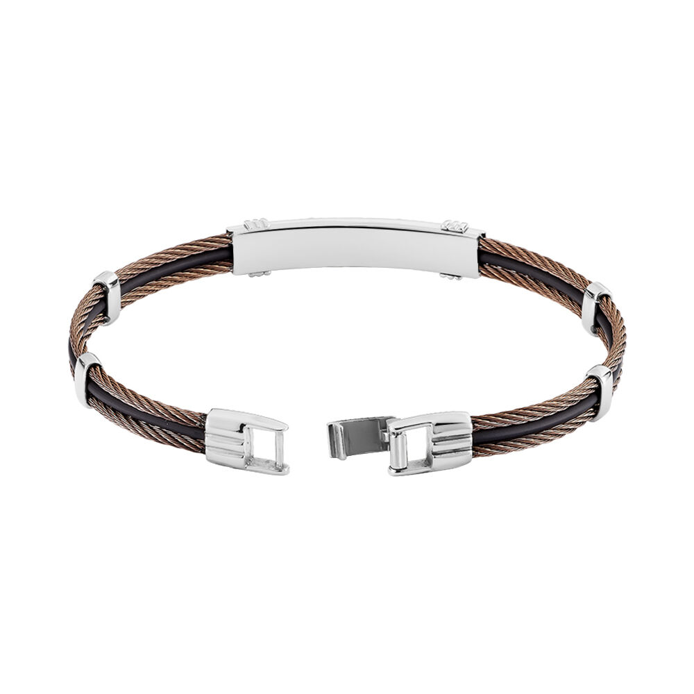 Bracelet Marie-gaelleae Or Acier Bicolore - Bracelets cha&icirc;nes Homme | Marc Orian