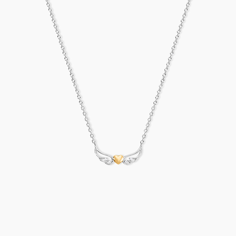 Collier Or Jaune et Argent Blanc Oxyde De Zirconium - Colliers avec pierres Femme | Marc Orian