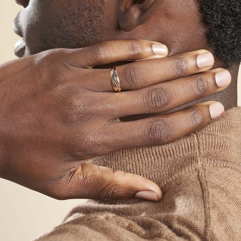 Alliance Entrelacee Ruban Plat Or Tricolore - Alliances duo Unisex | Marc Orian