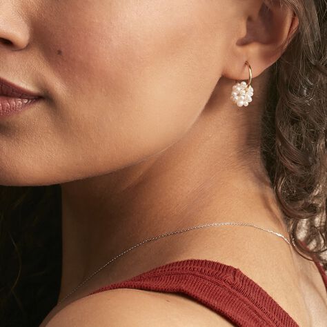 Créoles Adon Semi-baroques Or Jaune Perle De Culture - Boucles d'oreilles Créoles Femme | Marc Orian