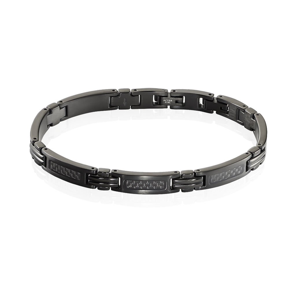 Bracelet Phebus Him Classique Acier Noir - Bracelets chaînes Homme | Marc Orian