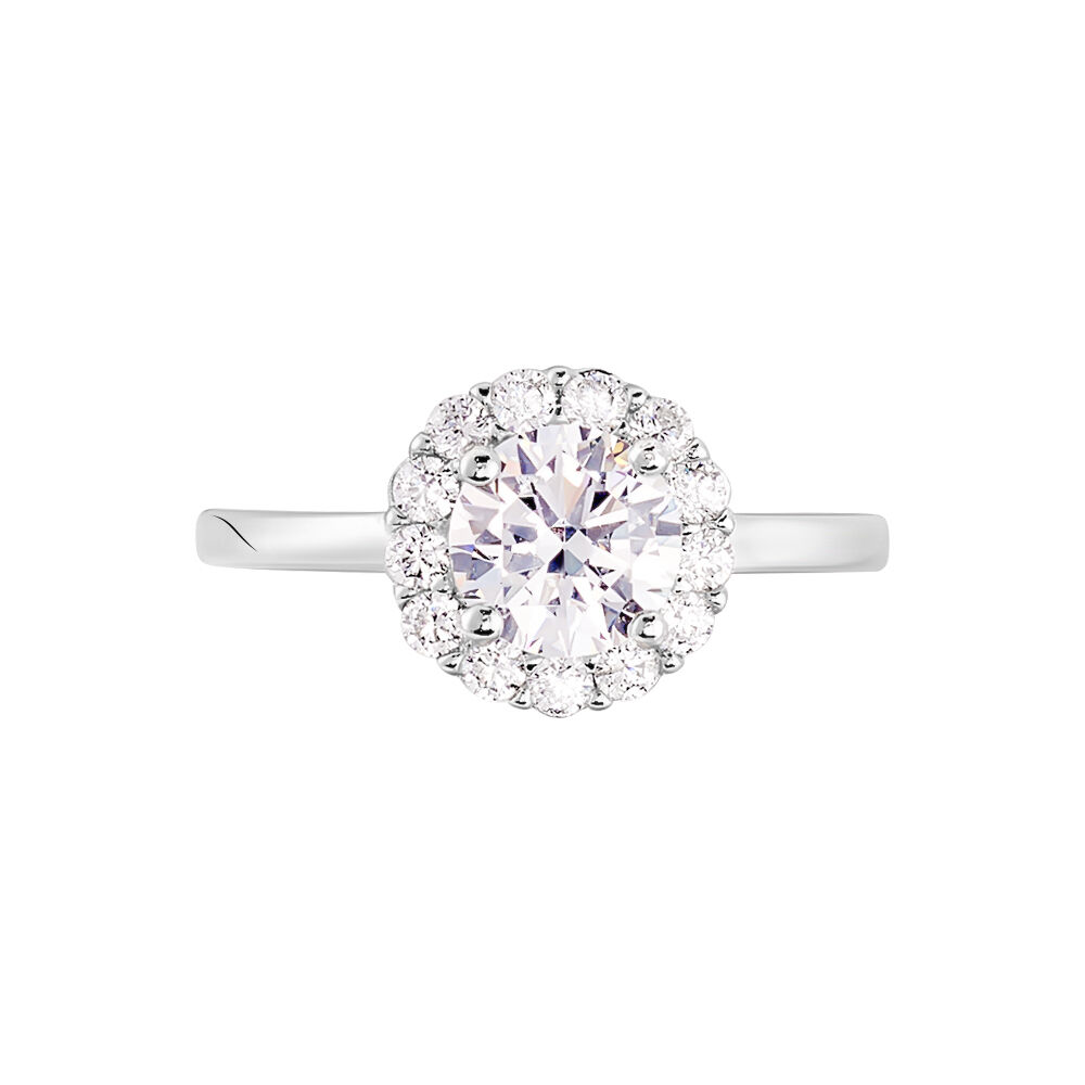 Bague Eternite Argent Blanc Oxyde De Zirconium - Solitaires Femme | Marc Orian