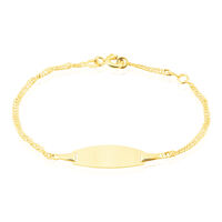 Bracelet Identite Bebe Or Jaune Ericka
