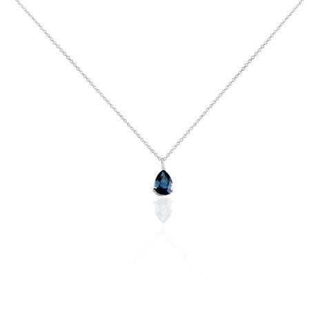 Collier Goutte Or Blanc Topaze - Colliers Femme | Marc Orian