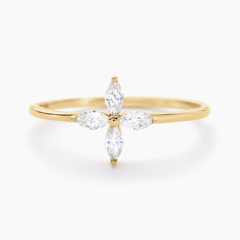 Bague Stellia Or Jaune Oxyde De Zirconium - Bagues avec pierre Femme | Marc Orian