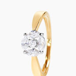 Bague Solitaire Maurena Or Jaune Oxyde De Zirconium - Solitaires Femme | Marc Orian