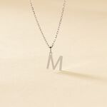 Pendentif Ionia Lettre Or Blanc - Pendentifs Famille | Marc Orian
