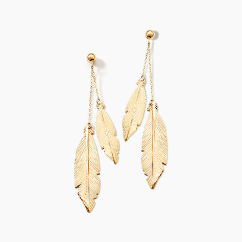 Boucles D'oreilles Pendantes Soline Or Jaune - Pendantes Femme | Marc Orian