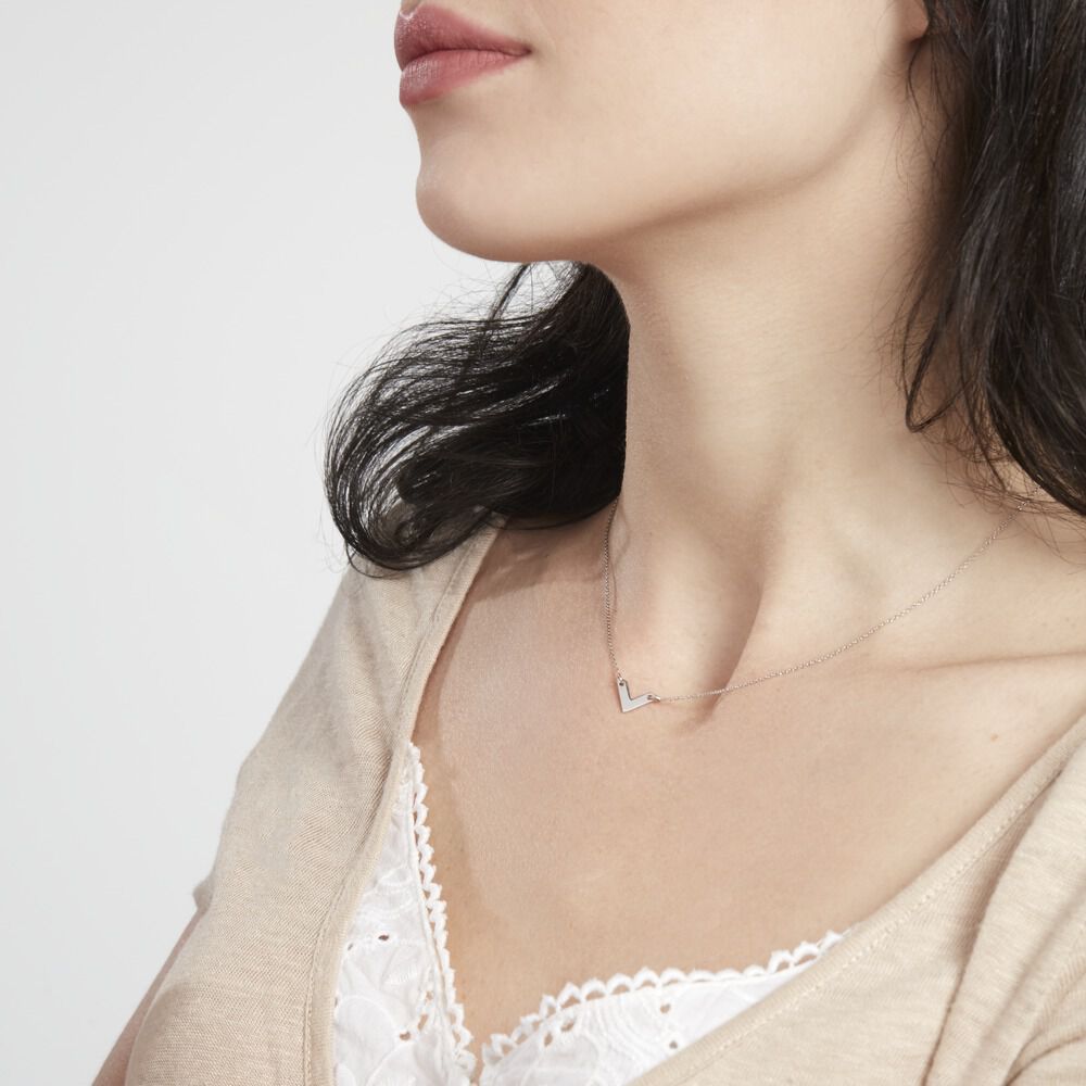 Collier Veroniica Argent Blanc - Colliers Femme | Marc Orian