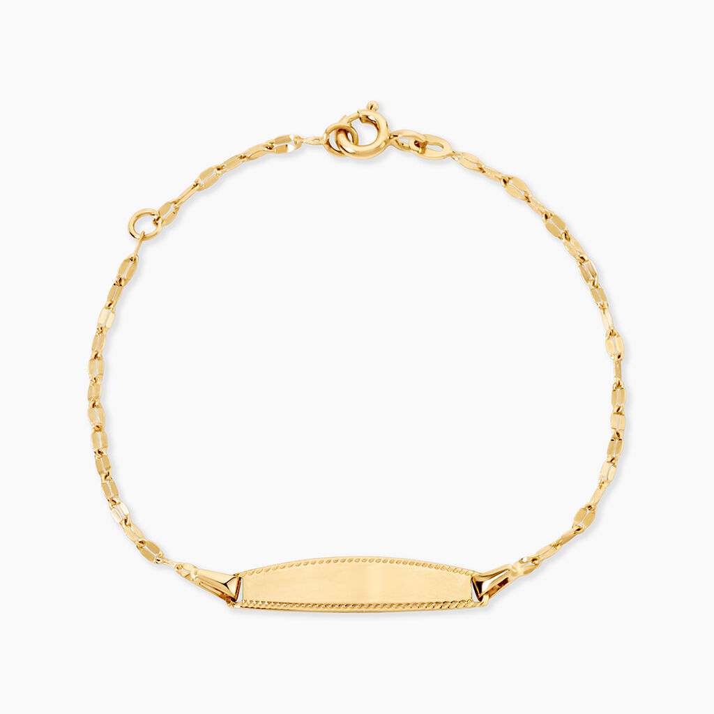 Bracelet Identit&eacute;e Eowyn Argent Dor&eacute; A L'Or 750/1000 - Gourmettes Femme | Marc Orian