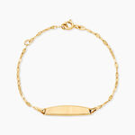 Bracelet Identit&eacute;e Eowyn Argent Dor&eacute; A L'Or 750/1000 - Gourmettes Femme | Marc Orian