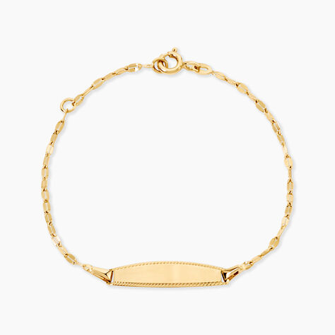 Bracelet Identit&eacute;e Eowyn Argent Dor&eacute; A L'Or 750/1000 - Gourmettes Femme | Marc Orian