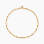 Bracelet Cordelia Maille Corde Or Jaune - Bracelets mailles Femme | Marc Orian
