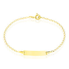 Bracelet Identité Estella Maille Cheval Or Jaune - Gourmettes Enfant | Marc Orian