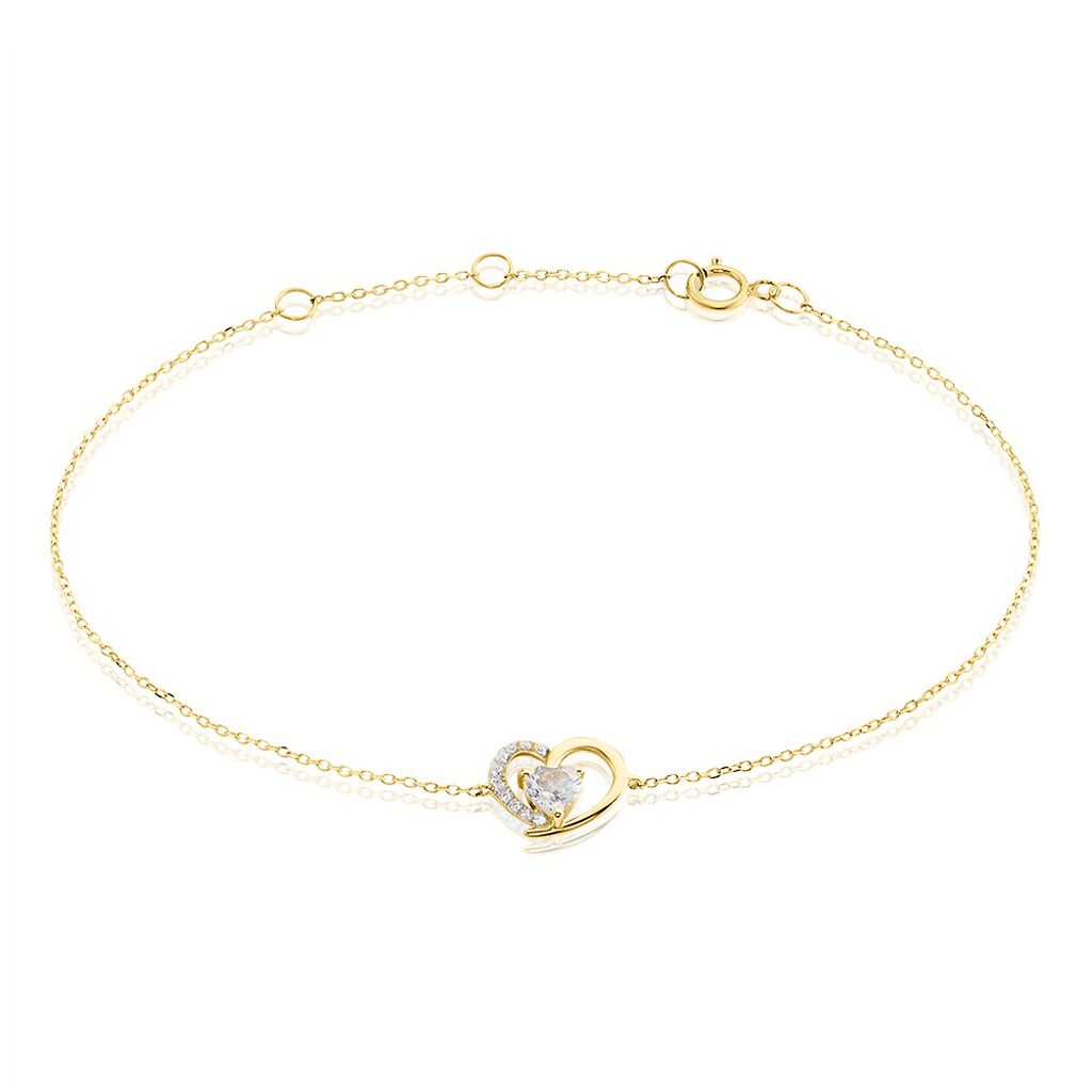 Bracelet Eliana Or Jaune Topaze Oxyde De Zirconium - Bracelets chaînes Femme | Marc Orian