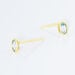 Boucles D'oreilles Puces Edy Serti Clos Or Jaune Topaze - Puces Femme | Marc Orian