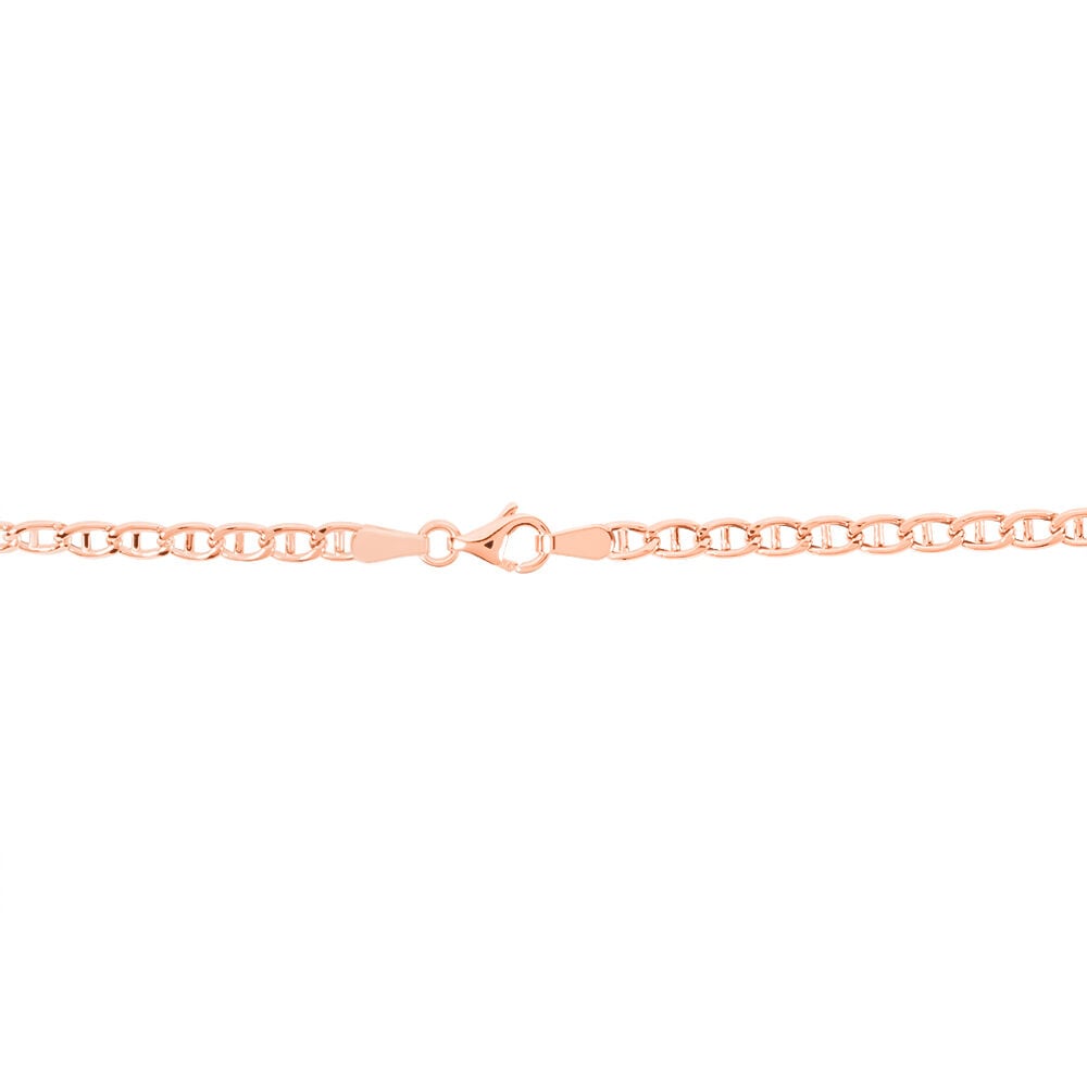 Collier Capucin Or Rose Maille Marine Plate - Chaines Femme | Marc Orian