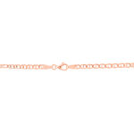 Collier Capucin Or Rose Maille Marine Plate - Chaines Femme | Marc Orian