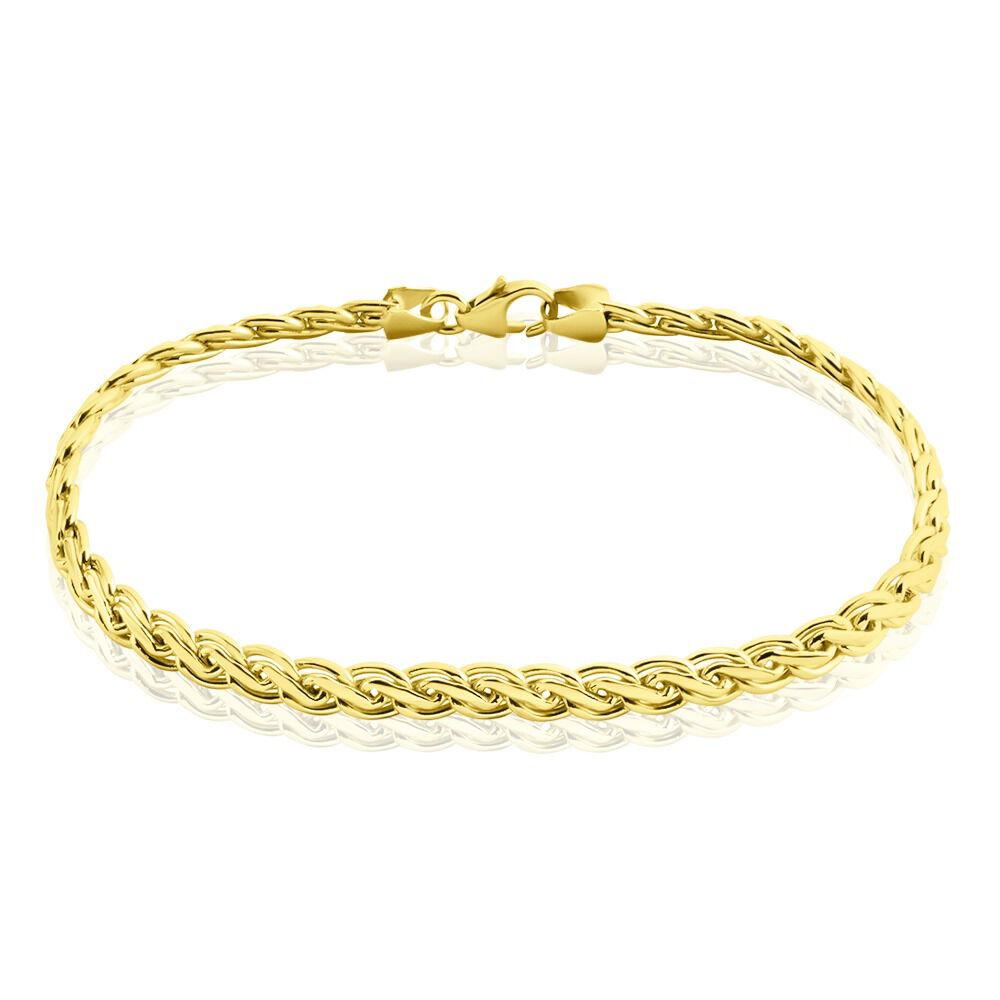 Bracelet Jayna Maille Palmier Or Jaune - Bracelets mailles Femme | Marc Orian