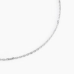 Cha&icirc;ne Igoa Maille For&ccedil;at Diamantee Or Blanc - Chaines Famille | Marc Orian