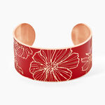 Bracelet Jonc Willem Acier Rose Smalto Rouge - Bracelets joncs Femme | Marc Orian