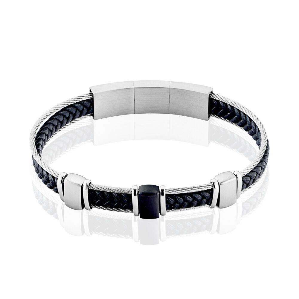 Bracelet Jourdan Cook Acier Bicolore - Bracelets cha&icirc;nes Homme | Marc Orian