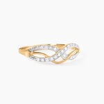 Bague Vaguelette Or Jaune Diamant - Bagues pierres pr&eacute;cieuses Femme | Marc Orian