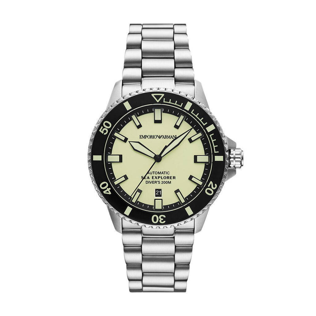 Montre Emporio Armani Sea Explorer Jaune - Montres automatiques Homme | Marc Orian