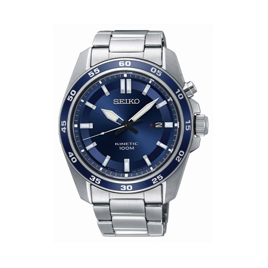 Montre Seiko Sport Kinetic Bleu - Montres &eacute;tanches Homme | Marc Orian