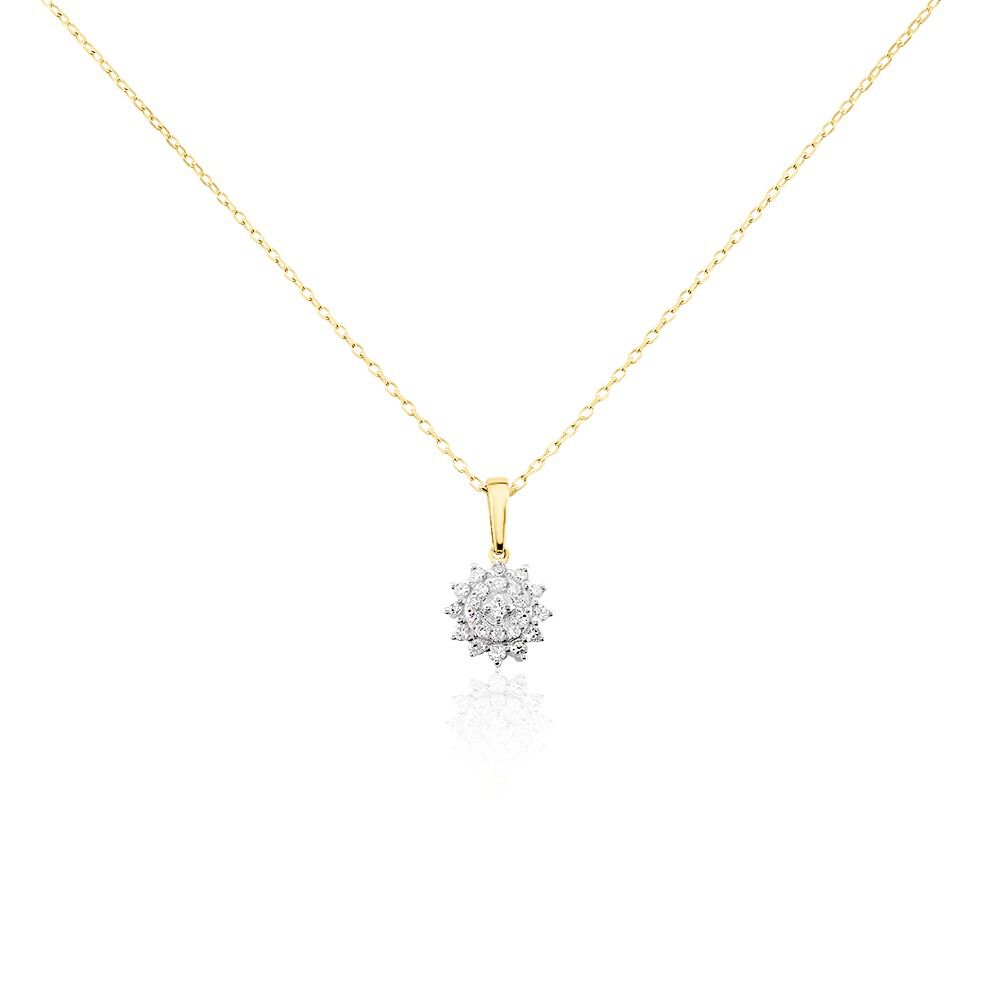 Collier Barbra Or Jaune Diamant - Colliers avec pierres Femme | Marc Orian