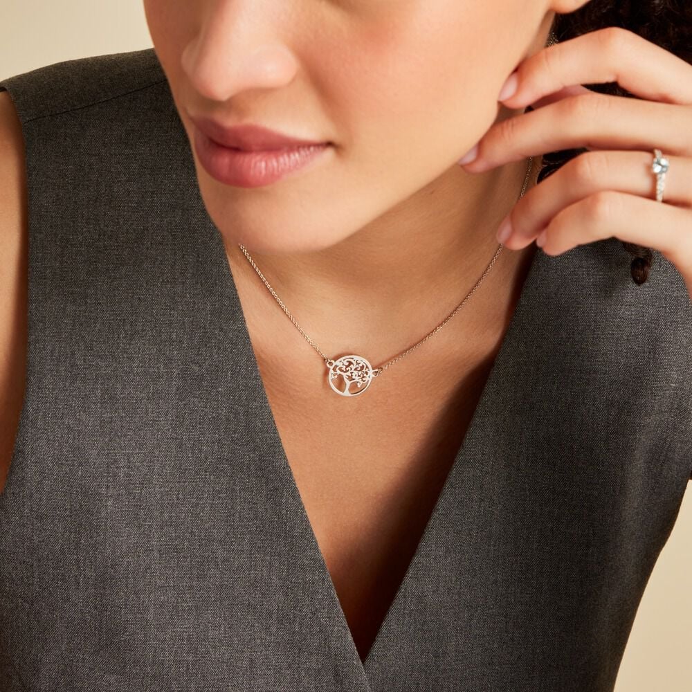 Collier Marijan Argent Blanc - Colliers Femme | Marc Orian