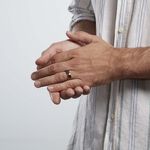 Bague Acier Blanc Ianis - Bijoux fantaisie Homme | Marc Orian