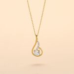 Collier Koline Or Jaune Oxyde De Zirconium - Colliers solitaires Femme | Marc Orian