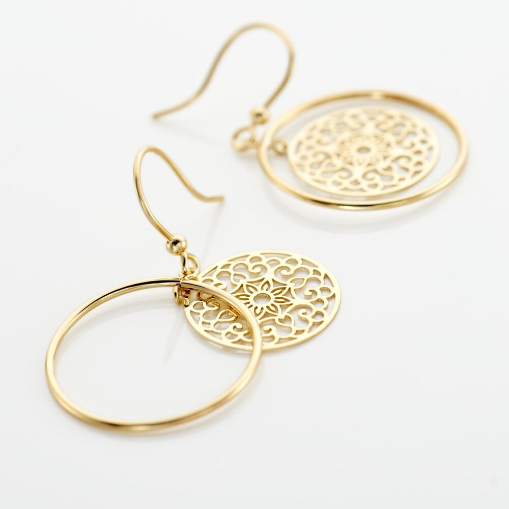 Boucles D'oreilles Serguiane Or Jaune - Pendantes Femme | Marc Orian