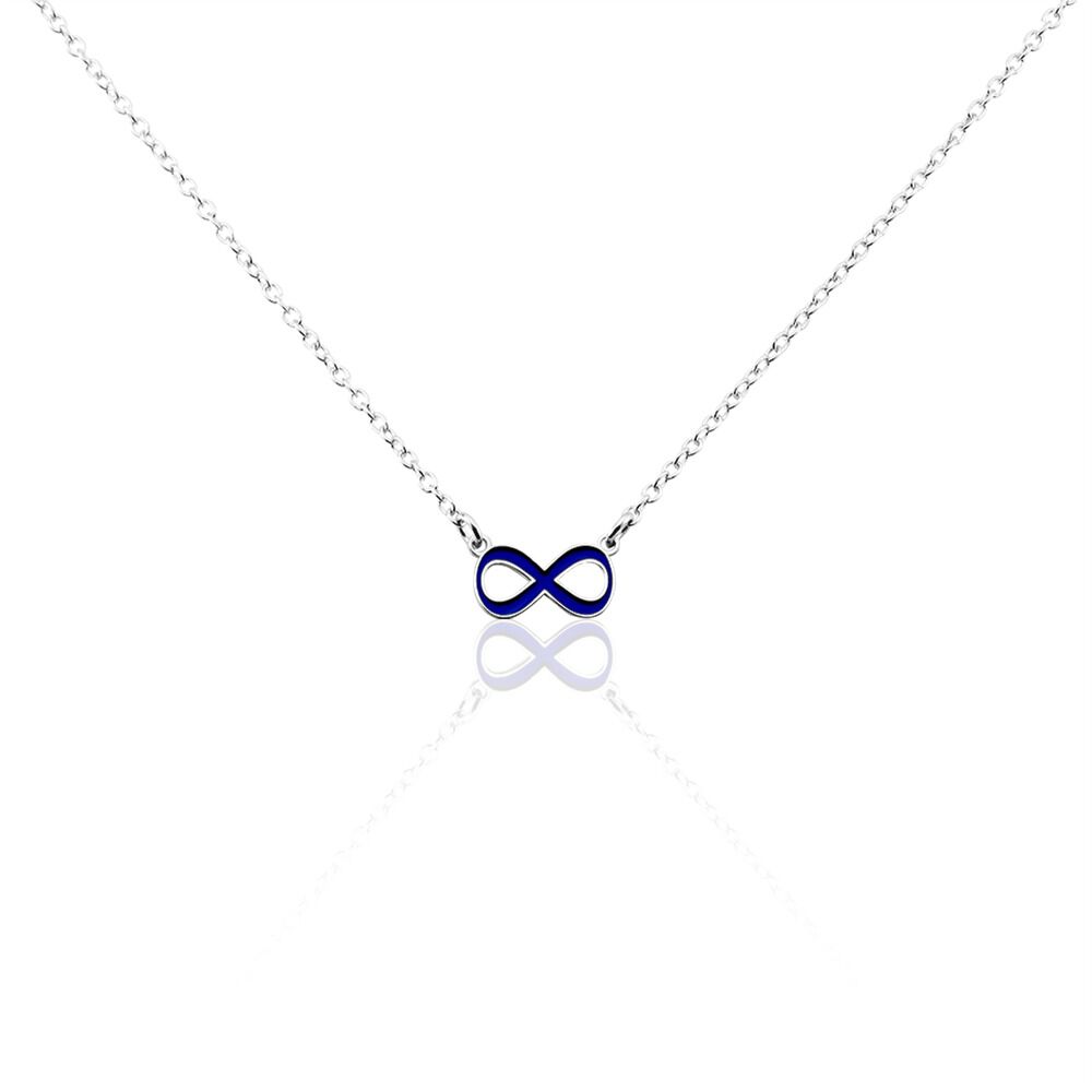 Bracelet Argent Lamier Email Bleu - Colliers Femme | Marc Orian