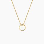 Collier Louka Acier Jaune Oxyde De Zirconium - Colliers avec pierres Femme | Marc Orian