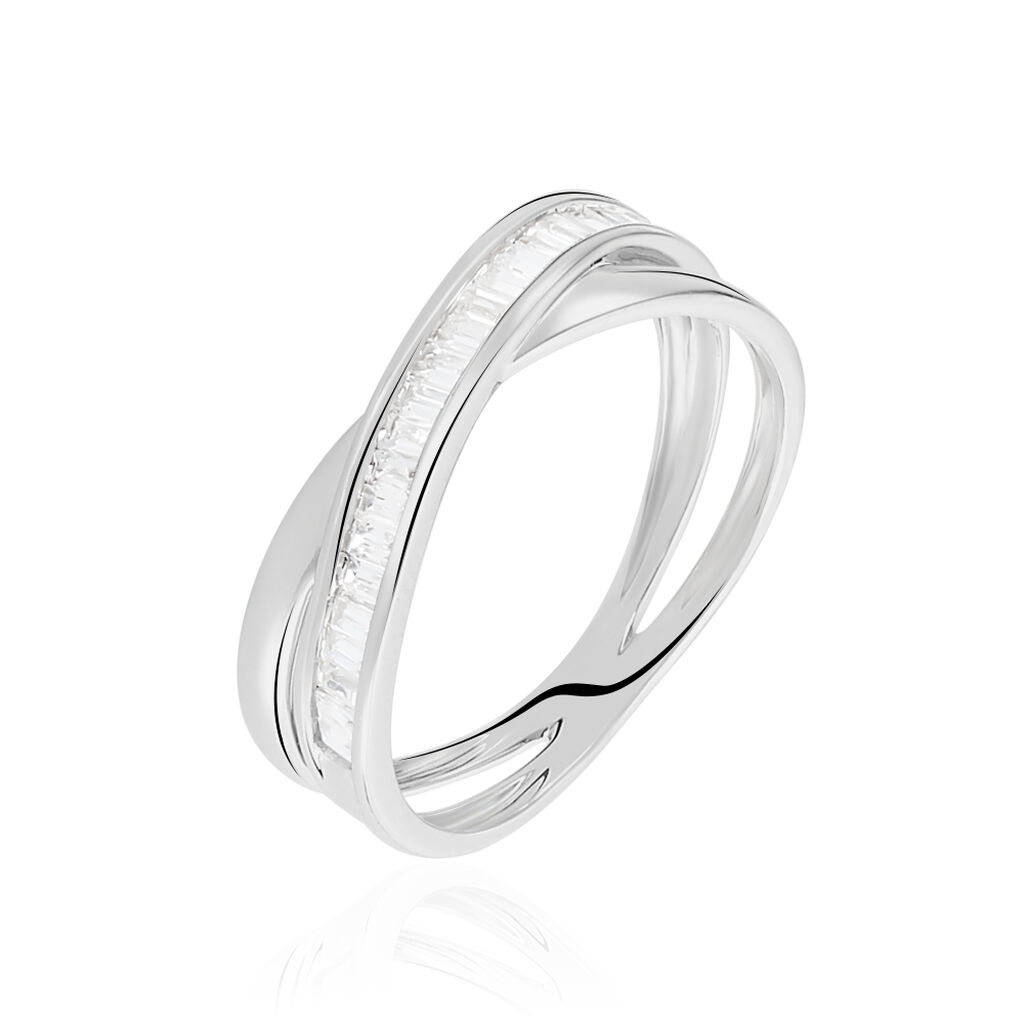 Bague Anelyse Or Blanc Oxyde De Zirconium - Bagues Femme | Marc Orian