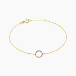 Bracelet Cajsa Or Jaune Oxyde De Zirconium - Bracelets cha&icirc;nes Femme | Marc Orian