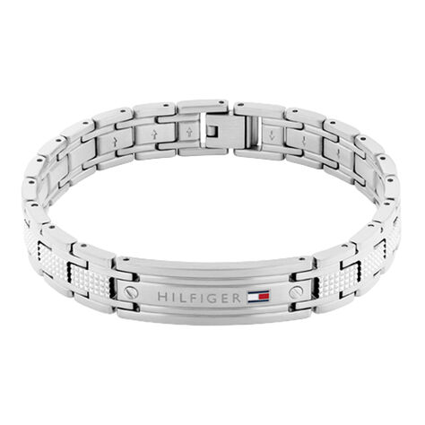 Bracelet Tommy Hilfiger Th-Oxford Acier Blanc - Bracelets cha&icirc;nes Homme | Marc Orian